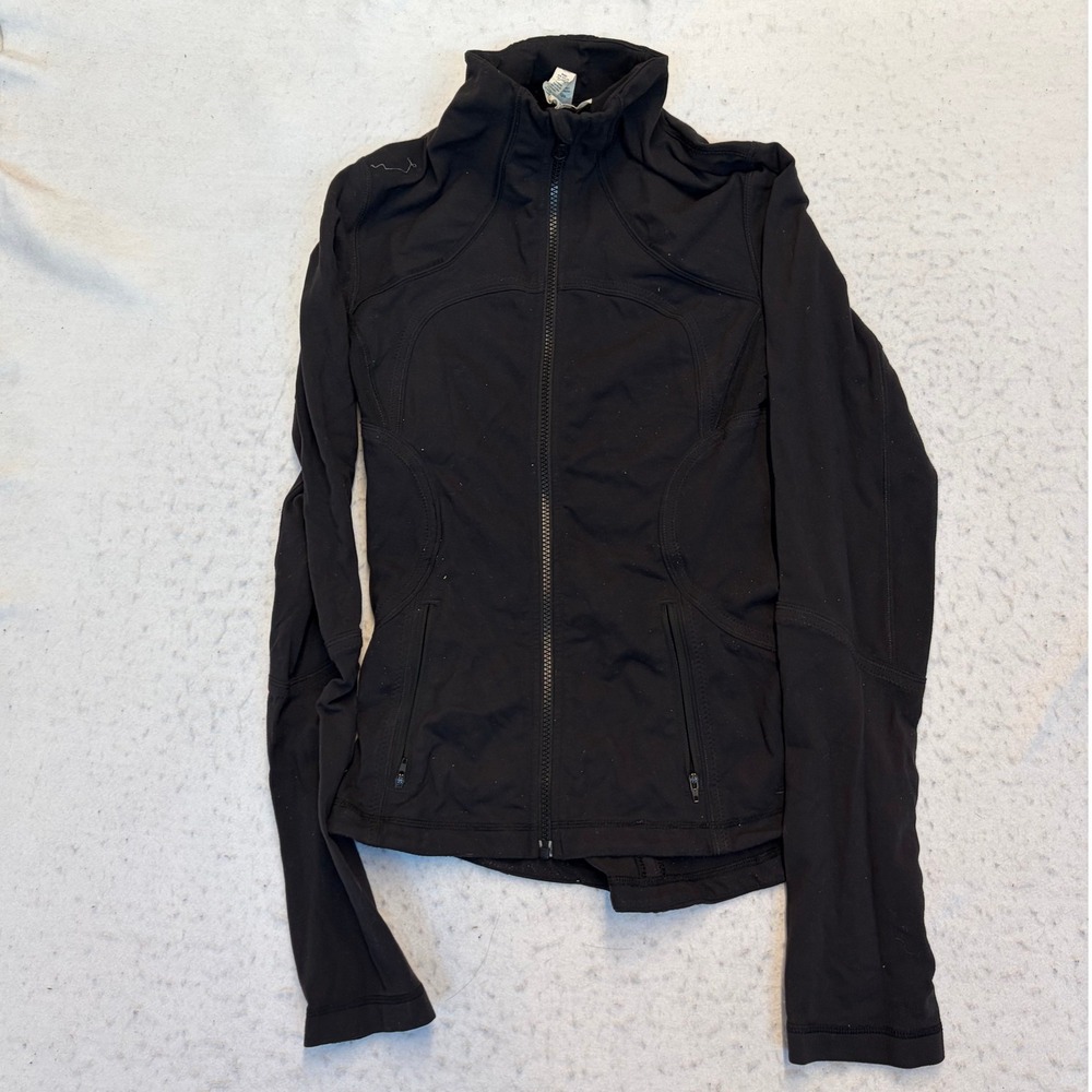 Lululemon Define Jacket Womens 6 Black Full Zip Luon Yoga Activewear